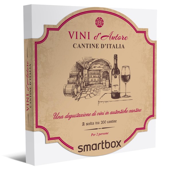 Smartbox - Cantine d'Italia Gift Box - Original Gift Idea - A Wine Tasting for 2 People, One Size