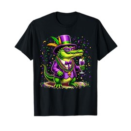 Mardigator Mardi Gras Alligator Costume Men Women Mardi Gras T-Shirt