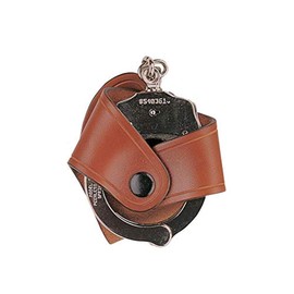 Aker Leather Products Handcuff Case Attachment Aker Leather 102 Handcuff Case Attachment for Shoulder Holsters, Tan, Plain, Black