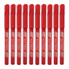 Fineliner Pens, RED, Pack of 10, Extra Fine Point (0.3mm),