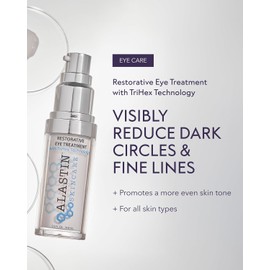 ALASTIN Skincare Restorative Eye Trearment - Crema de ojos (14.8 mL), ayuda a reducir la apariencia de ojeras e inflamación y a suavizar la apariencia de líneas finas y arrugas