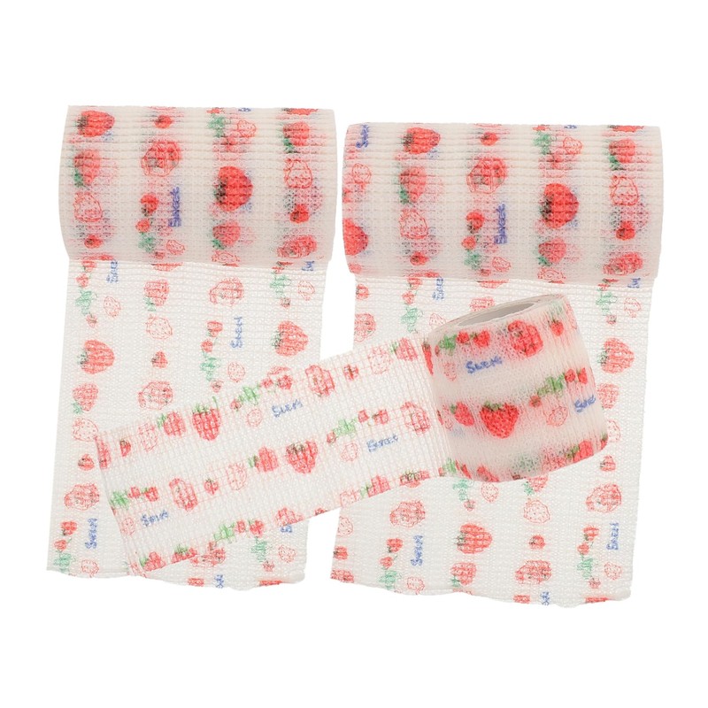 SUPVOX 3sets 3 Rolls Breathable Self Pet Bandage Tape for