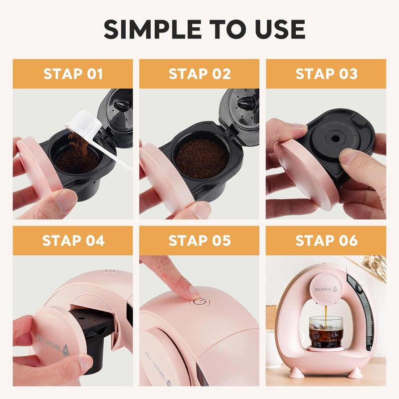 Single Serve Coffee Maker For K Cup Pod and Coffee