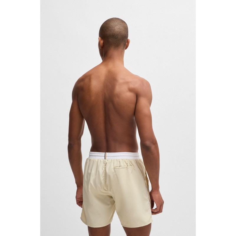 BOSS Men's Starfish Quick Dry Swim Shorts with Contrast Detail,