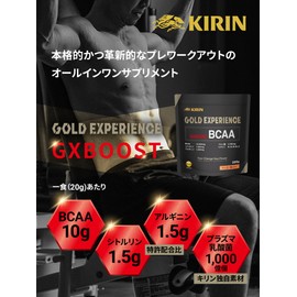 キリン BCAA ゴールドエクスペリエンス GXBOOST 200g マンゴー味 プレワークアウト 粉末 シトルリン アルギニン クエン酸 プラズマ乳酸菌