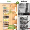 Churboro Over the Door Pantry Organizer Rack with 9 Adjustable