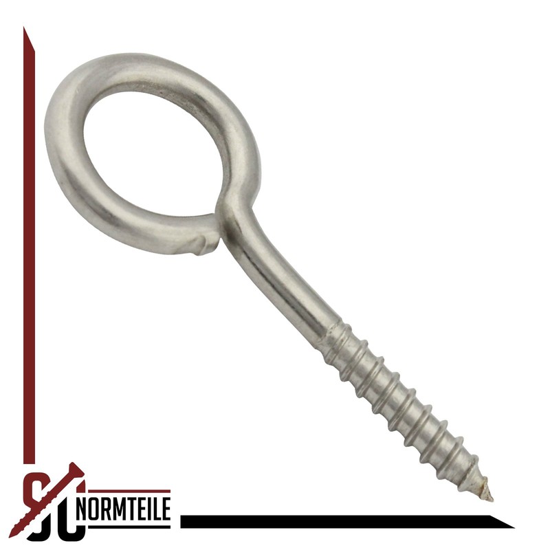 Eye Bolts with Wood Thread – 4 x 30 mm