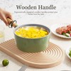 ROCKURWOK Ceramic Nonstick Sauce Pan, 3 QT Pot with Steamer,
