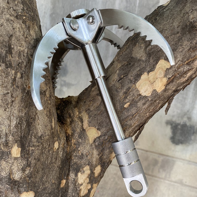 Grappling Hook Stainless Steel Claw Carabiner for Outdoor Survival Underwater