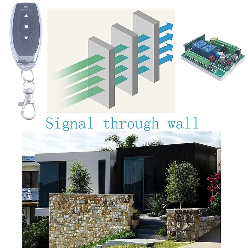 12V 24V 36V 2CH Universal Garage Door Remote Switch 433Mhz