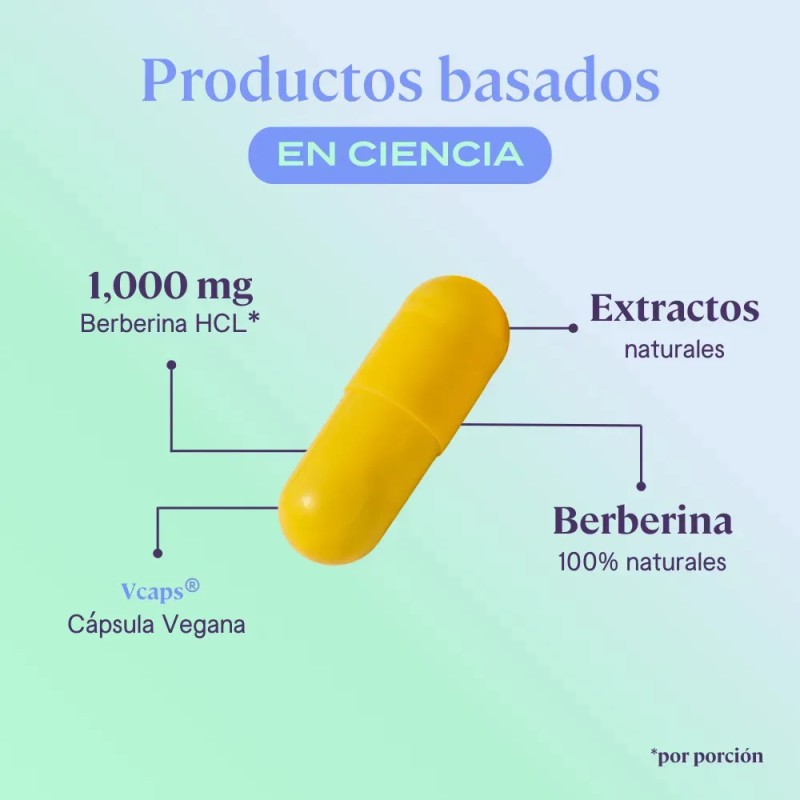 Fit Berberina 120 Cápsulas Veganas 1000mg Extracto Puro Berberis Aristata