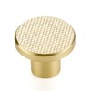 Ravinte Decor 30 Pack Brushed Brass Cabinet Knobs, 1-3/16 Inch