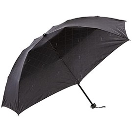 Moonbat DUNAMIS 10483-05 Folding Umbrella, Check Logo, Rain Umbrella, Simple, Men's Umbrella, Black, Rib Length: Approx. 21.7 inches (55 cm), Black