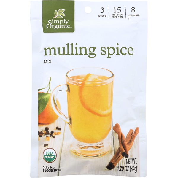 Simply Organic Mulling Spice, Certified Organic, Gluten-Free | 1.2 oz | Pack of 3
