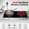 DRINTON 2 Burner Electric Cooktop, 3500W 110V Electric Double Burner