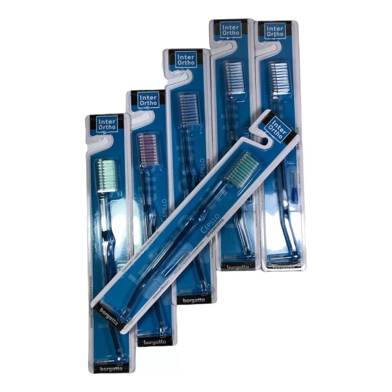 Borgatta Ortho Caja De 12 Cepillos De Ortodoncia Interortho Borgatta