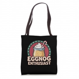 Eggnog Enthusiast Cute Christmas Drink Lover Holiday Tote Bag