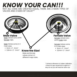 The UPROK Female Adapter and Male Caps Pack (22pc) for Krylon, Rust-Oleum, American Accents, and More! Spray Paint Caps for Home Improvement, Spray Paint Art, Street Art Tips