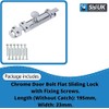 Door Bolts 8 Inch Chrome Flat Bolt Surface Door Latches