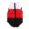 Quilted Striped Color Block Puffer Vest Coat for Small Pets