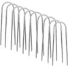 U Shaped Anchors Metal Ground Stake Pegs Garden Tent Weed
