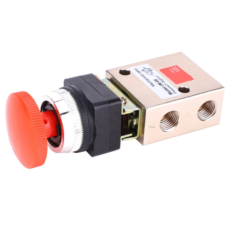 JM-06 Pneumatic Mechanical Valve PT 1/4in 2 Position 3 Way