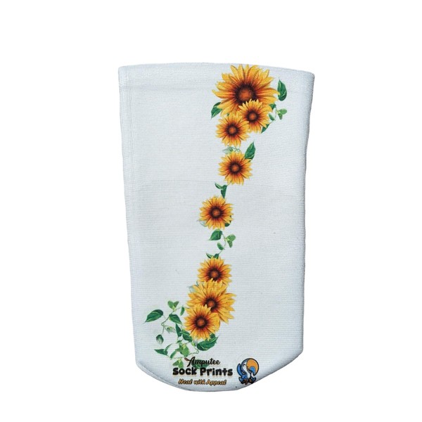 Amputee Stump Sock, Sunflower Bunch V2, 3Ply Stump Sock