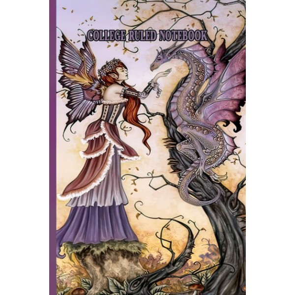 College Ruled Notebook: Fun Original The Fitness Dragon Family Charmer
