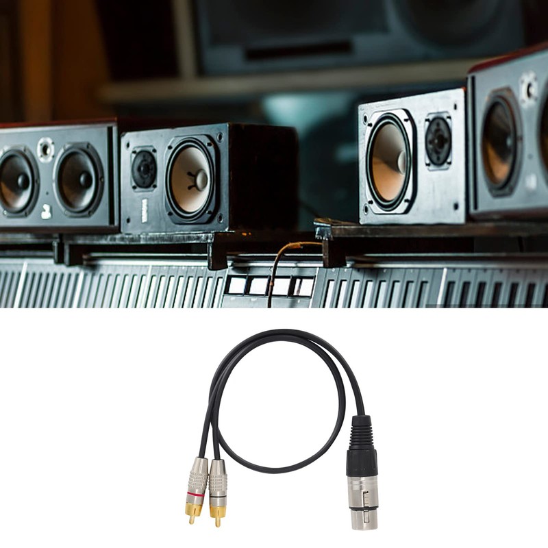 Y Splitter Breakout Cable XLR Female to Male Convert EMI/RFI