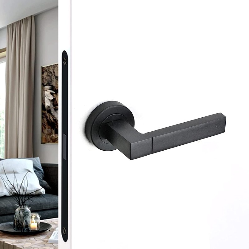 Decoranddecor Lumina Internal Square Door Handles Lever On 54mm Rose