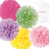 Paper Pom Pom Paper Flower Set L 13.8 inches (35