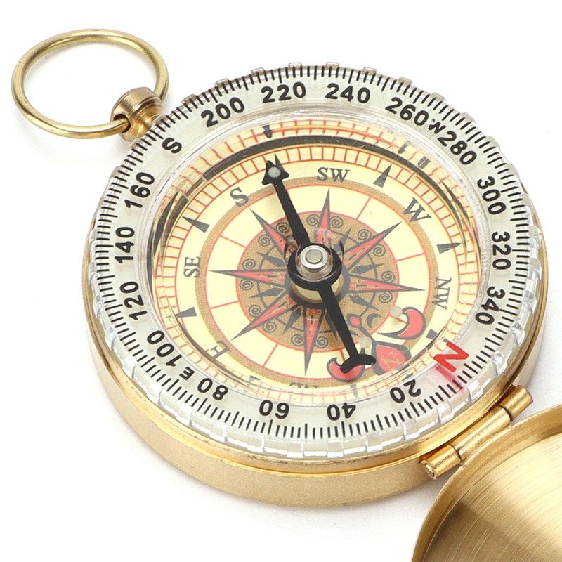 Compass Copper Luminous Rotatable Waterproof Direction Pointing Equipment for Outdoor