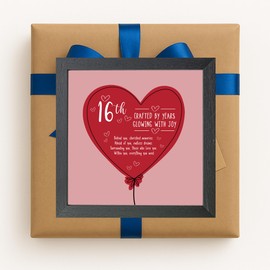 NOT JUST A PRINT 30th Birthday Gift for Her – Framed Keepsake Print for 30 Year Old Woman, Daughter, Sister, Niece, Friend – Thoughtful Thirty Birthday Sign Decoration