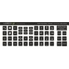 Lacerto® 12 x 13 mm German Sticker Set for PC