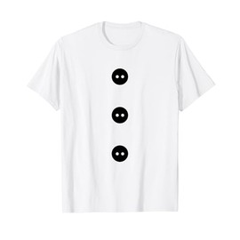 Snowman Costume Buttons Funny Christmas T-Shirt