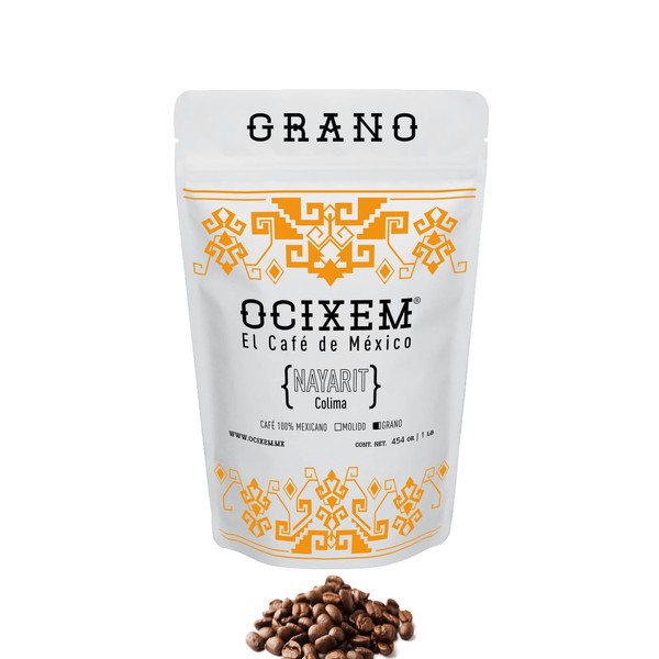 OCIXEM, Café en Grano Colima, Nayarit, 454 gramos