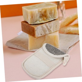 Ipetboom 4pcs Black Linen Soap Storage Bag Handmade Soap Net Bath Shower Loofah Sponge Soap Foaming Net Comfortable to Hold Design Skin Care