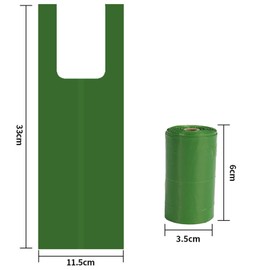 AWOCAN Dog Poop Bags and Dispenser Dog Waste Bags with Tie Handles Easy-Tie Opening Generously Sized Dog Poop Bags for Pet Owners