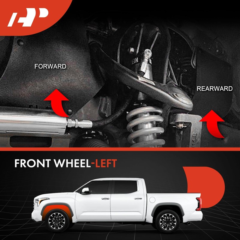 A-Premium Splash Guards Fender Liner Shields Compatible with Toyota Tundra