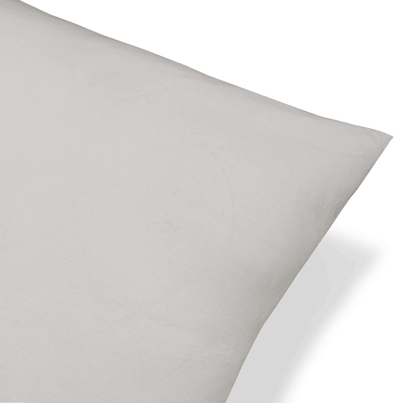 Biberna 0077144 Pillowcase Fine Jersey, Combed Cotton, Super Soft, 2