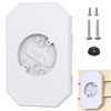 Vinyl Siding Mounting Block with Built-in Electrical Box, Universal Siding