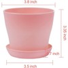 MUETKNYE 10 Pcs Plastic Planters Indoor Pots, Mini Flower Seedlings