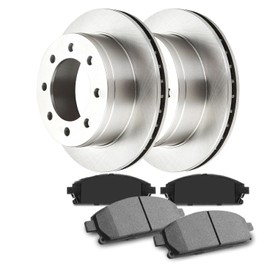 Front Ceramic Brake Pads & Rotor Kit for 1994-1999 Dodge Ram 3500 - COMPLETESTRUTS