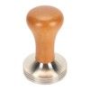 Coffee Tamper Solid Wood Handle Stainless Steel Easy to Use