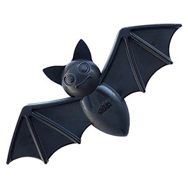 SodaPup – Juguete para masticar con forma de bate de vampiro ultrarresistente, fabricado en Estados Unidos, para masticadores pesados, negro, mediano