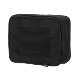 QUARKZMAN Compression Pack Cube for Suitcases 26 x 23 x 13 cm Lightweight Luggage Organisers Bag Travel Essentials Compression Bag for Hand Luggage, Black