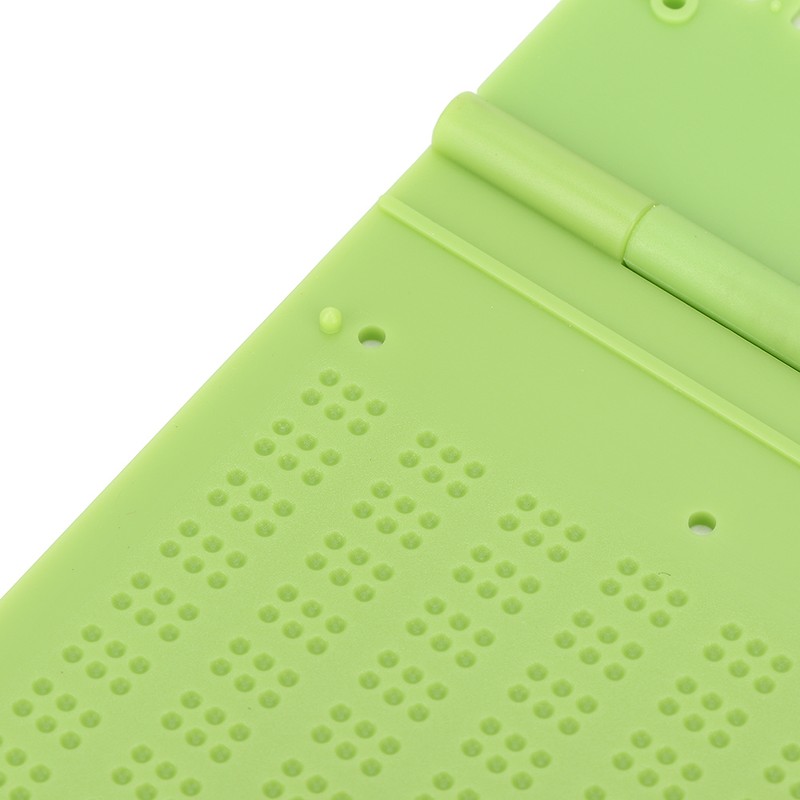 Portable Plastic 9 Lines 30 Cells Braille Writing Slate and