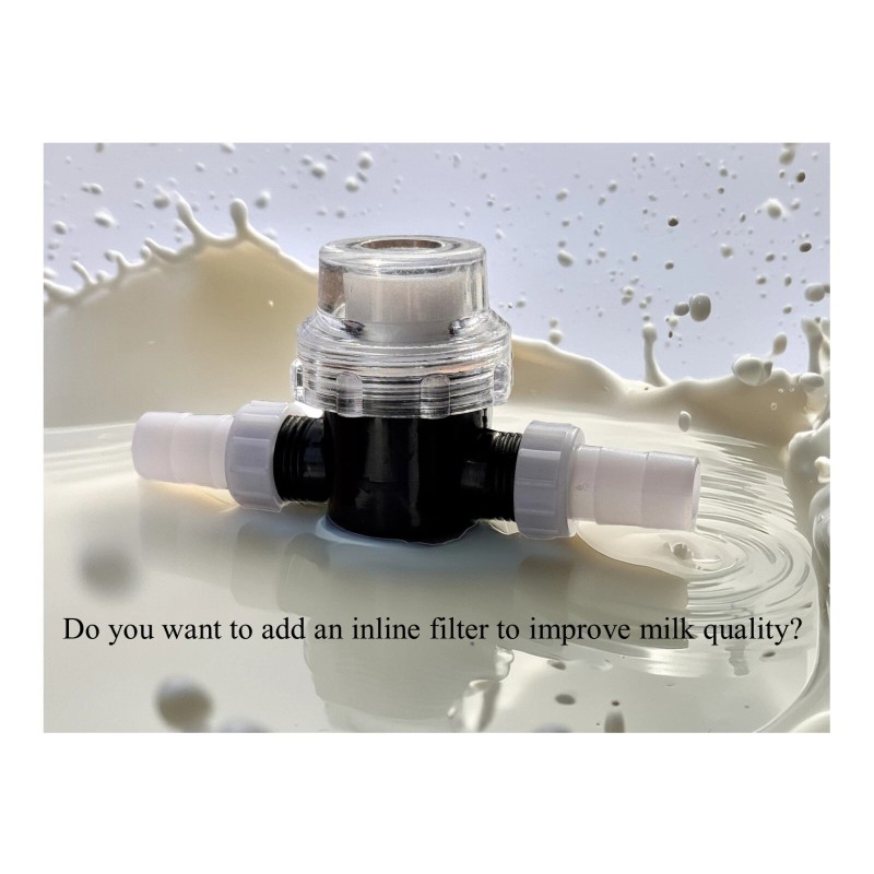 Mitty Dairy Inline filter for cow or goat milking machine