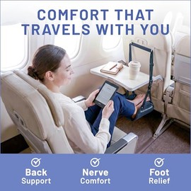 Airplane Foot Hammock for Travel Comfort - Relax on Long Flights