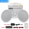 Herdio 4" Bluetooth Ceiling Speakers Bathroom Kitchen Speakers 160W Max